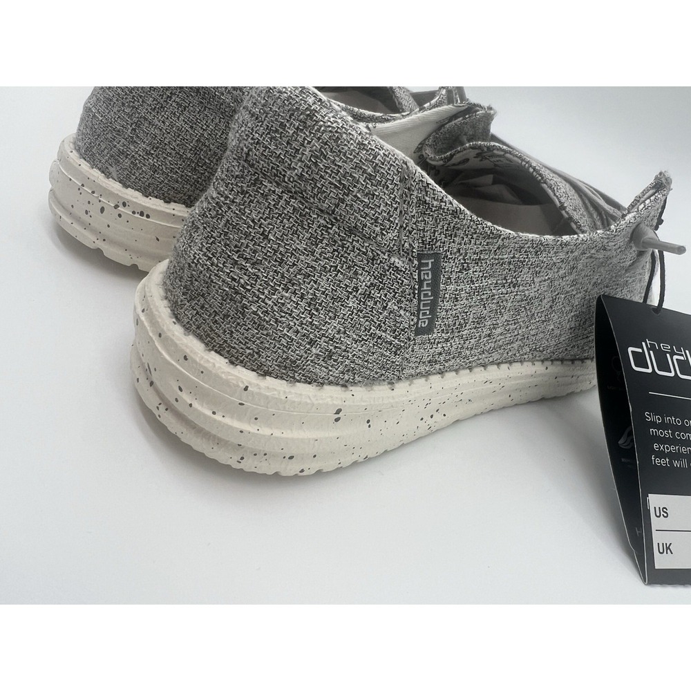 HEY DUDE WOMENS WENDY LINEN SLIP-ON COMFORTABLE SHOES SIZE 10 - Picture 6 of 8